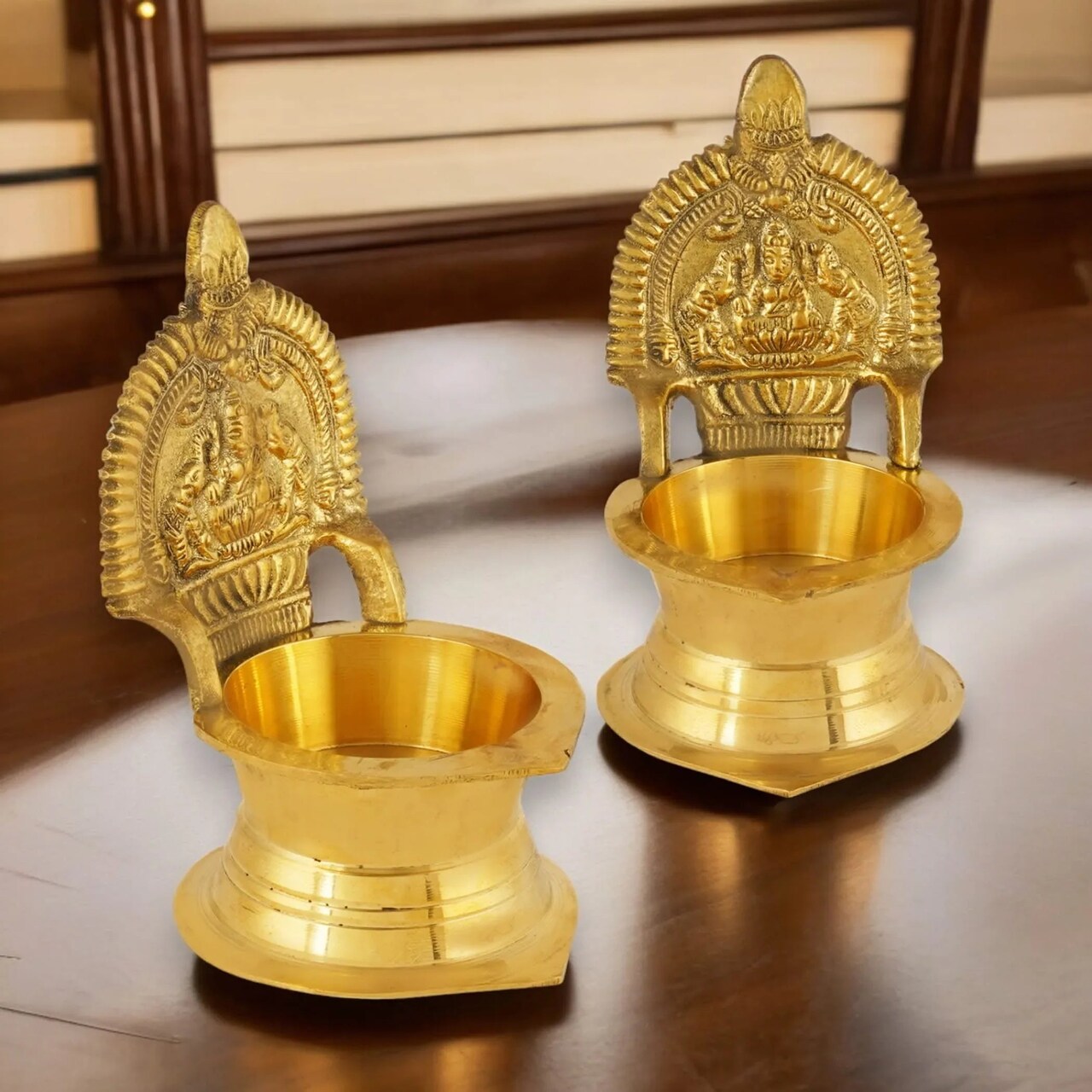 Kamakshi Deepam Brass Diya Kamatchi Vilakku Samai Ashta Lakshmi Oil Lamp Devi Maa Diwali Kamachi Diya Hindu Puja Religious Home Decor Pooja Lamp Indian Housewarming Wedding Return Gift Item